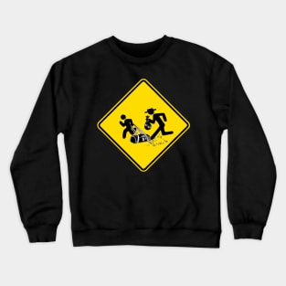 Breaking bad Road Sign yellow Crewneck Sweatshirt